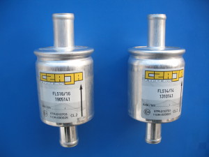 Filtr plynné fáze 14 a 16mm jednorázový